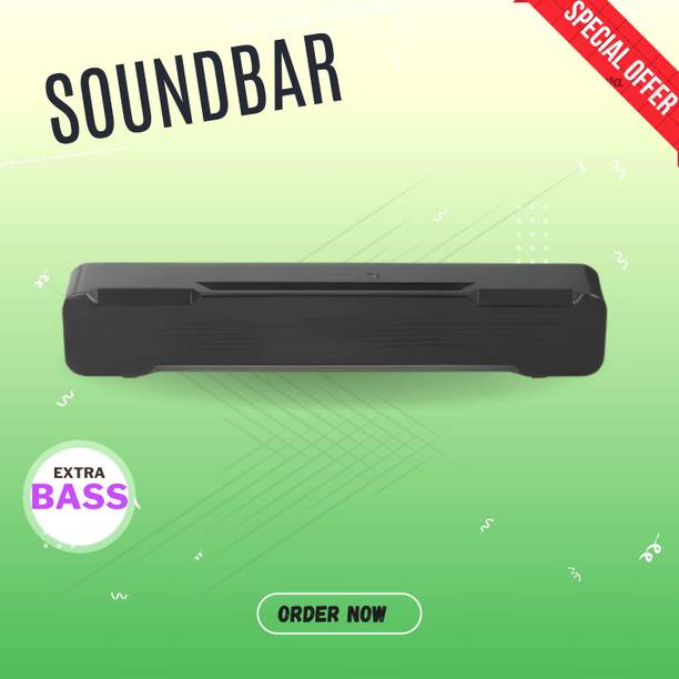 GUGGU Bluetooth Soundbar Speaker With 12H Playback HD Stereo for Phone/PC/TV/Laptop84 20 W Bluetooth Soundbar