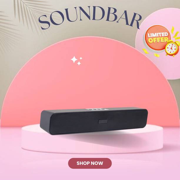 Clairbell Bluetooth Soundbar Speaker 12Hrs Playback, HD Stereo for Phone/PC/TV/Laptopi162 20 W Bluetooth Soundbar