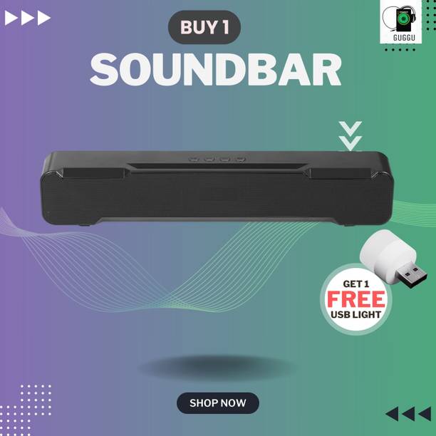 FRONY 20W Bluetooth Soundbar with 4 Hours Wireless Playback Bluetooth SpeakersPA293 20 W Bluetooth Soundbar