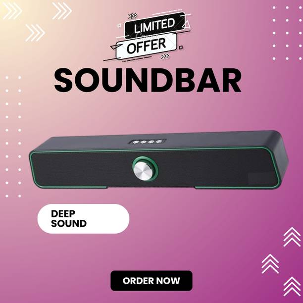GUGGU 10W Bluetooth Soundbar with 4 Hours Wireless Playback Bluetooth SpeakersER773 10 W Bluetooth Soundbar