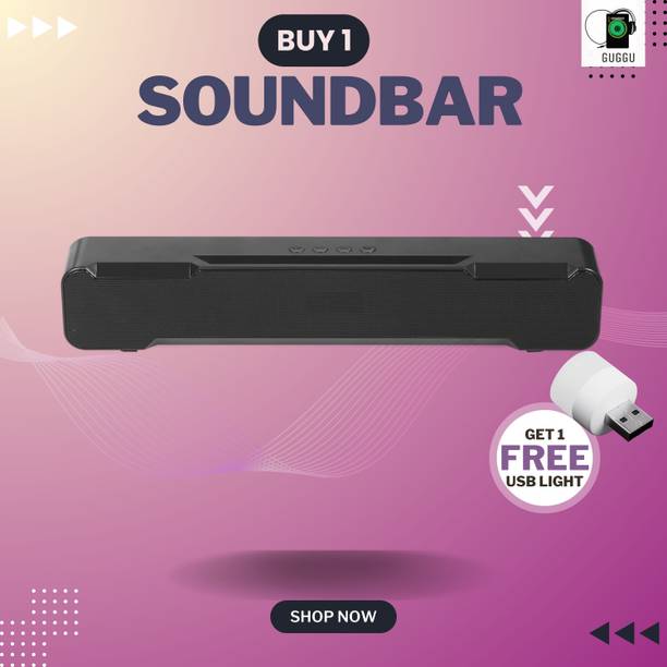 Clairbell 20W Bluetooth Soundbar with 4 Hours Wireless Playback Bluetooth SpeakersIO405 20 W Bluetooth Soundbar