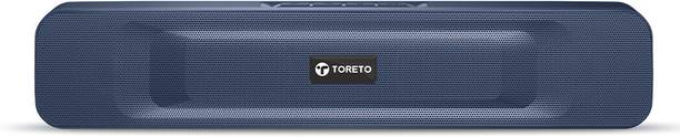 Toreto Sound Beam 20W with 52mm Drivers, TWS, AUX, Bluetooth and USB 20 W Bluetooth Soundbar