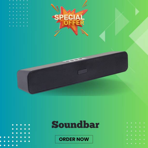 Clairbell Bluetooth Soundbar Speaker 12Hrs Playback, HD Stereo for Phone/PC/TV/Laptopi73 20 W Bluetooth Soundbar