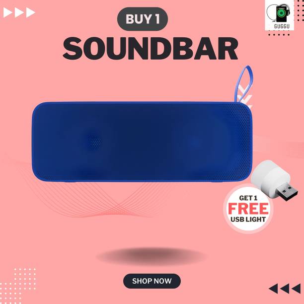GUGGU 20W Bluetooth Soundbar with 6 Hours Wireless Playback Bluetooth SpeakersOL340 20 W Bluetooth Soundbar