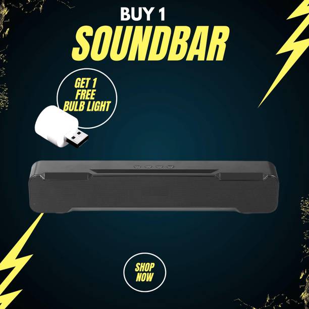 GUGGU 20W Bluetooth Soundbar with 4 Hours Wireless Playback Bluetooth SpeakersYU3 20 W Bluetooth Soundbar