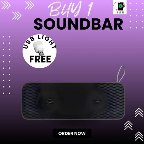 SYARA 20W Bluetooth Soundbar with 6 Hours Wireless Playback Bluetooth SpeakersCK83 20 W Bluetooth Soundbar