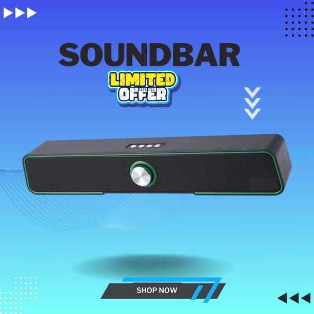 GUGGU 10W Bluetooth Soundbar with 4 Hours Wireless Playback Bluetooth SpeakersER962 10 W Bluetooth Soundbar