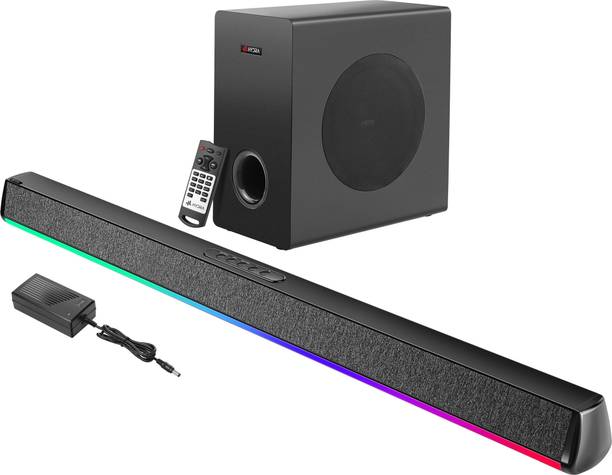 Hydra BOOMBAR 2.1 Channel Soundbar with Wired Subwoofer & 3D Surround Sound 180 W Bluetooth Soundbar