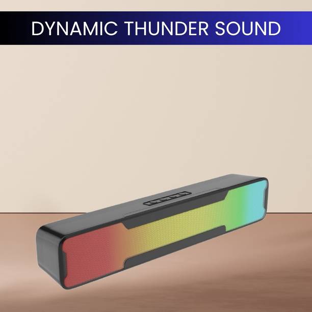GUGGU Megabar (PORTABLE HOME TV SOUNDBAR) Dynamic Thunder Sound With RGB LightYK138 20 W Bluetooth Soundbar