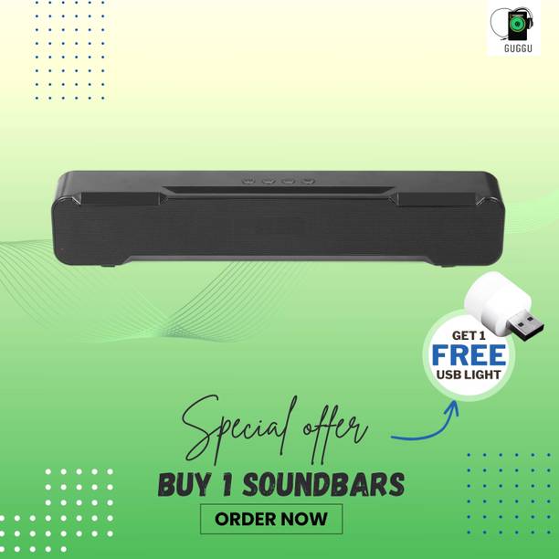SYARA 20W Bluetooth Soundbar with 4 Hours Wireless Playback Bluetooth SpeakersRT171 20 W Bluetooth Soundbar