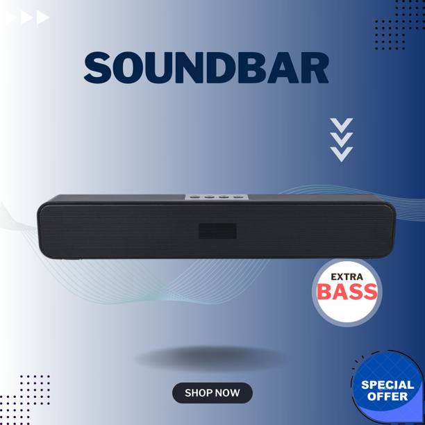 GUGGU 20W Bluetooth Soundbar with 4 Hours Wireless Play...