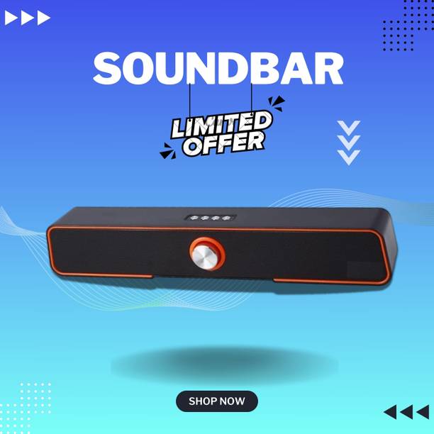Clairbell 10W Bluetooth Soundbar with 4 Hours Wireless Playback Bluetooth SpeakersTY511 10 W Bluetooth Soundbar