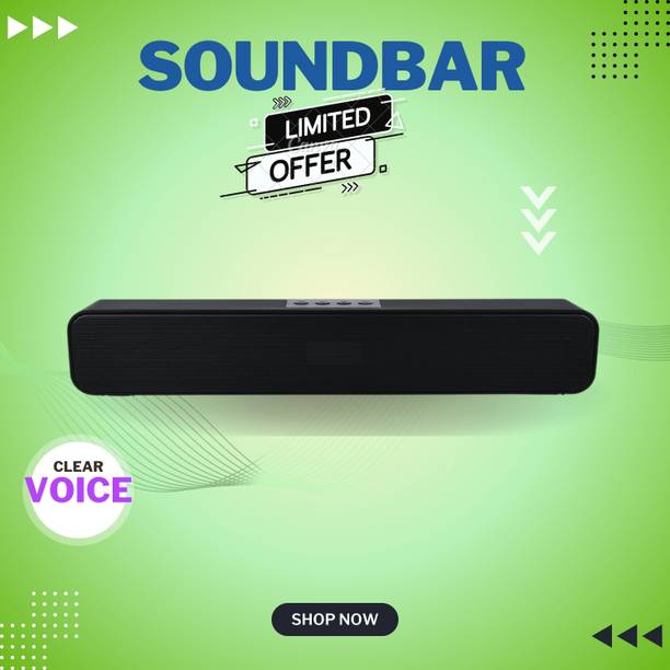 Clairbell Bluetooth Soundbar Speaker 12Hrs Playback, HD Stereo for Phone/PC/TV/Laptopi394 20 W Bluetooth Soundbar