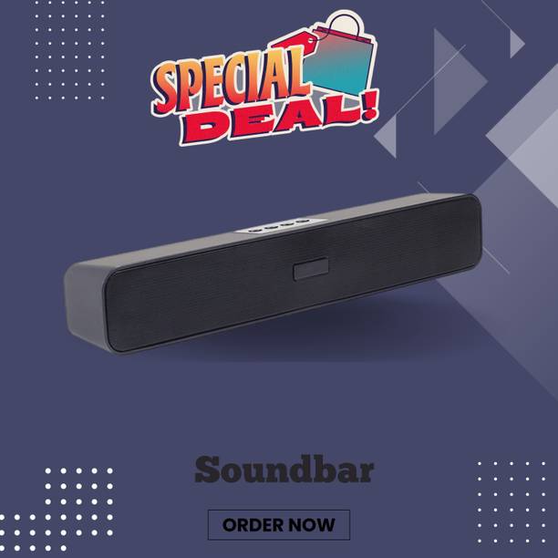FRONY Bluetooth Soundbar Speaker 12Hrs Playback, HD Stereo for Phone/PC/TV/Laptopi186 20 W Bluetooth Soundbar