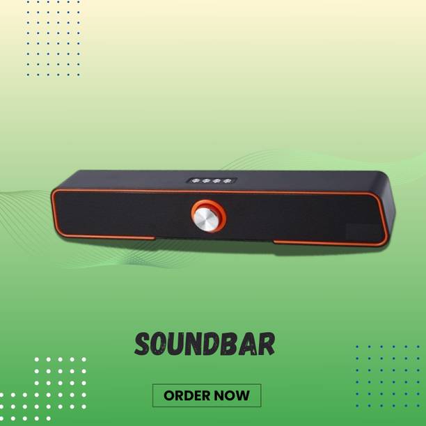GUGGU 10W Bluetooth Soundbar with 4 Hours Wireless Playback Bluetooth SpeakersER369 10 W Bluetooth Soundbar