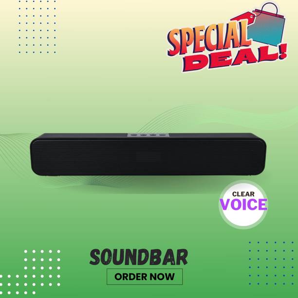 GUGGU Bluetooth Soundbar Speaker 12Hrs Playback, HD Stereo for Phone/PC/TV/Laptopi401 20 W Bluetooth Soundbar