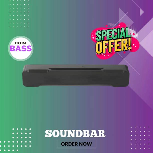 Clairbell Bluetooth Soundbar Speaker With 12H Playback HD Stereo for Phone/PC/TV/Laptop188 20 W Bluetooth Soundbar
