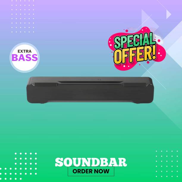 Clairbell Bluetooth Soundbar Speaker With 12H Playback HD Stereo for Phone/PC/TV/Laptop192 20 W Bluetooth Soundbar