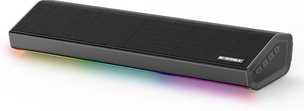Nu Republic Partybox 250, 25 W Bluetooth Soundbar, 52mm Dynamic Driver, Vibrant RGB Light 25 W Bluetooth Soundbar
