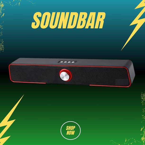 GUGGU 10W Bluetooth Soundbar with 4 Hours Wireless Playback Bluetooth SpeakersER133 10 W Bluetooth Soundbar