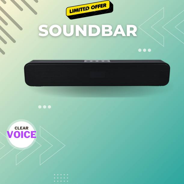 FRONY Bluetooth Soundbar Speaker 12Hrs Playback, HD Stereo for Phone/PC/TV/Laptopi523 20 W Bluetooth Soundbar