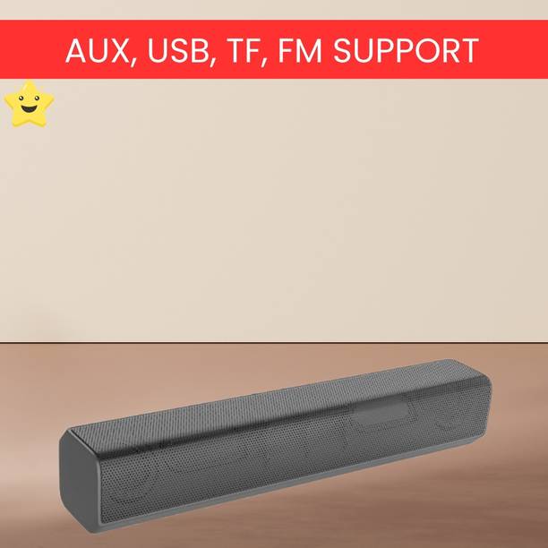 SACRO Music Bar (PORTABLE HOME THETER SOUNDBAR)With Stereo Sound & 1200mAh BatteryE36 20 W Bluetooth Soundbar