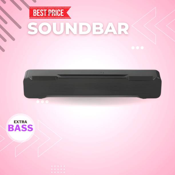 GUGGU Bluetooth Soundbar Speaker With 12H Playback HD Stereo for Phone/PC/TV/Laptop46 20 W Bluetooth Soundbar