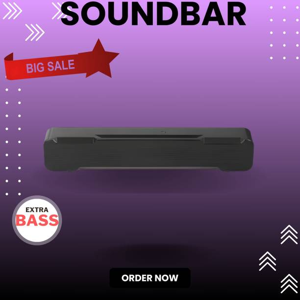 Clairbell Bluetooth Soundbar Speaker With 12H Playback HD Stereo for Phone/PC/TV/Laptop513 20 W Bluetooth Soundbar