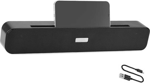 RZW 20W Wireless Soundbar with Movie Holder | Deep Bass | Slim Design for TV & Phone 16 W Bluetooth Soundbar