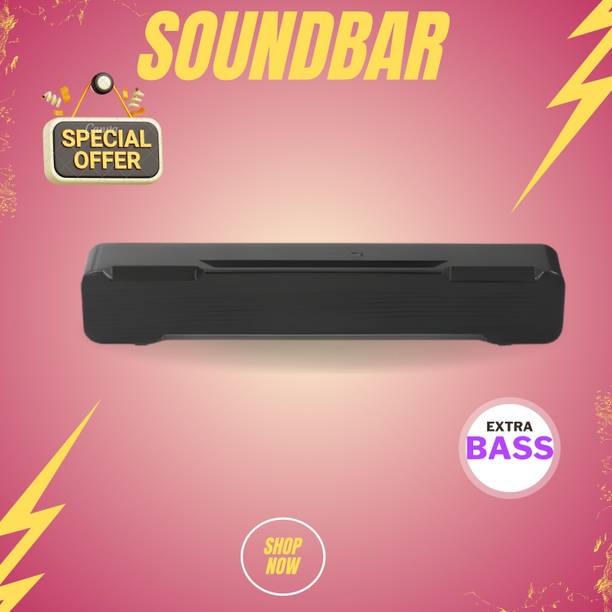 FRONY Bluetooth Soundbar Speaker With 12H Playback HD Stereo for Phone/PC/TV/Laptop273 20 W Bluetooth Soundbar