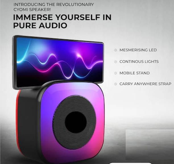 BUFONA Loudspeaker Wireless Multimedia Speaker With Disco LED Light Home Audio Speaker 5 W Bluetooth Soundbar