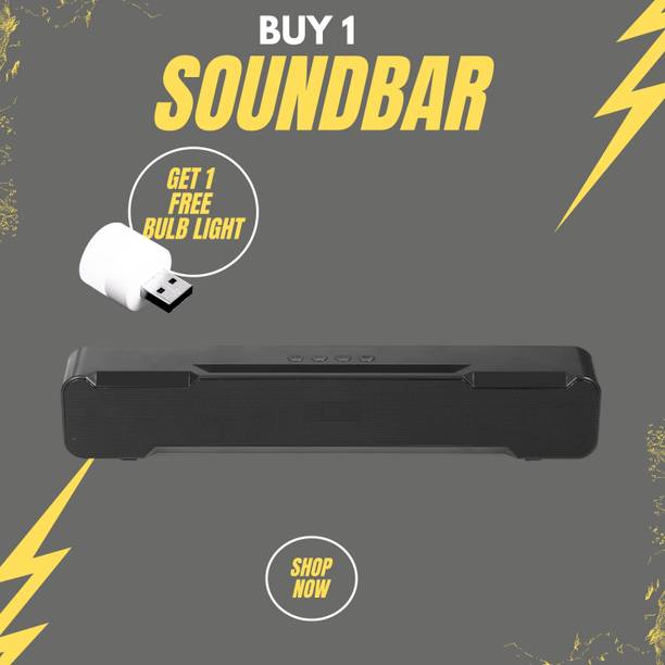 FRONY 20W Bluetooth Soundbar with 4 Hours Wireless Playback Bluetooth SpeakersPA259 20 W Bluetooth Soundbar