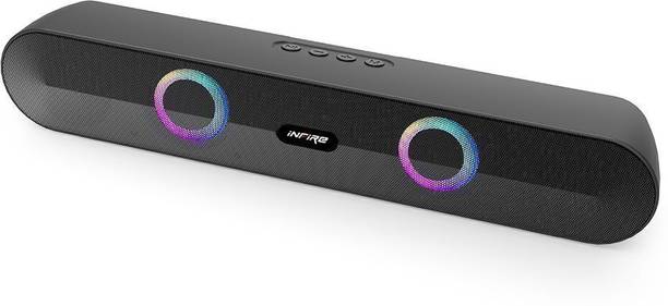 iNFiRe Firebar 16 pro Bluetooth Soundbar, 10H Playtime, RGB Lights, BT 5.4, FM, TWS 16 W Bluetooth Soundbar