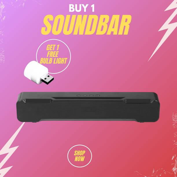 GUGGU 20W Bluetooth Soundbar with 4 Hours Wireless Playback Bluetooth SpeakersYU387 20 W Bluetooth Soundbar