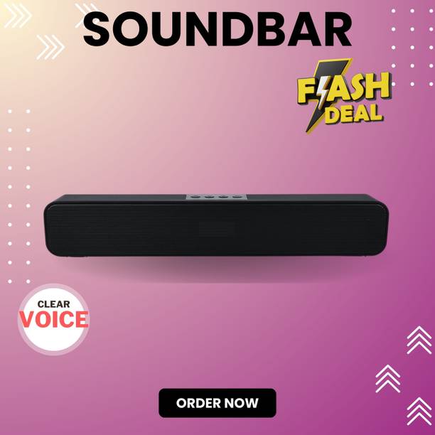 Clairbell Bluetooth Soundbar Speaker 12Hrs Playback, HD Stereo for Phone/PC/TV/Laptopi516 20 W Bluetooth Soundbar