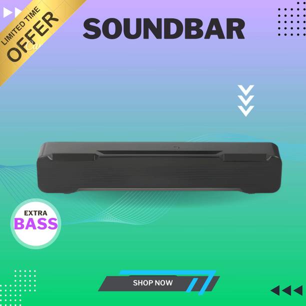 Clairbell Bluetooth Soundbar Speaker With 12H Playback HD Stereo for Phone/PC/TV/Laptop174 20 W Bluetooth Soundbar