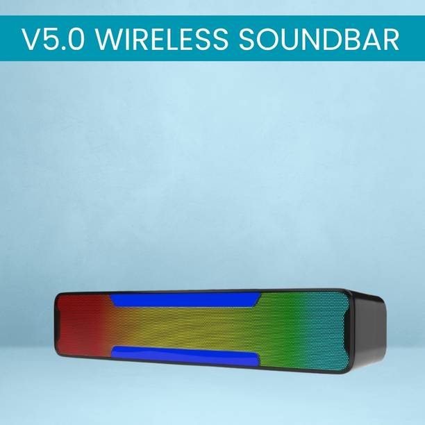 FRONY Megabar (PORTABLE HOME TV SOUNDBAR) Dynamic Thunder Sound With RGB LightQK410 20 W Bluetooth Soundbar