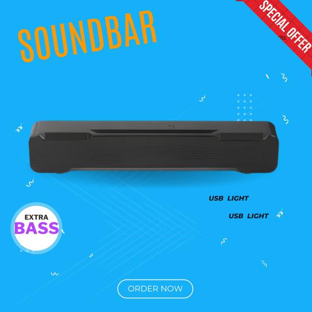 Clairbell Bluetooth Soundbar Speaker With 12H Playback HD Stereo for Phone/PC/TV/Laptop392 20 W Bluetooth Soundbar