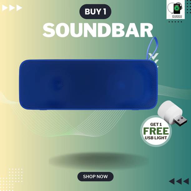 GUGGU 20W Bluetooth Soundbar with 6 Hours Wireless Playback Bluetooth SpeakersOL342 20 W Bluetooth Soundbar