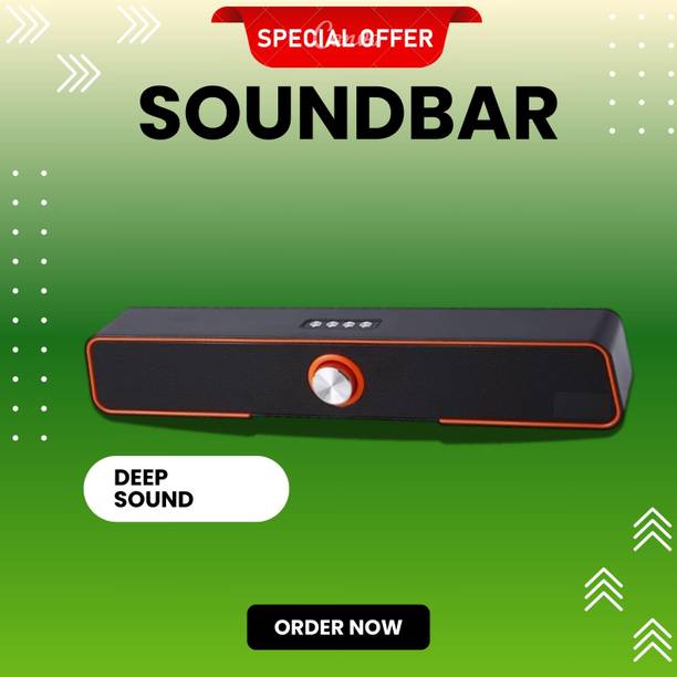 Clairbell 10W Bluetooth Soundbar with 4 Hours Wireless Playback Bluetooth SpeakersTY614 10 W Bluetooth Soundbar