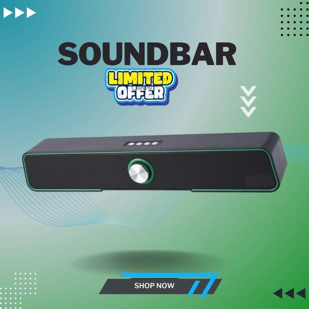 GUGGU 10W Bluetooth Soundbar with 4 Hours Wireless Play...