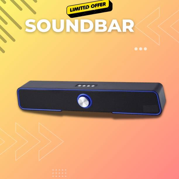 GUGGU 10W Bluetooth Soundbar with 4 Hours Wireless Play...