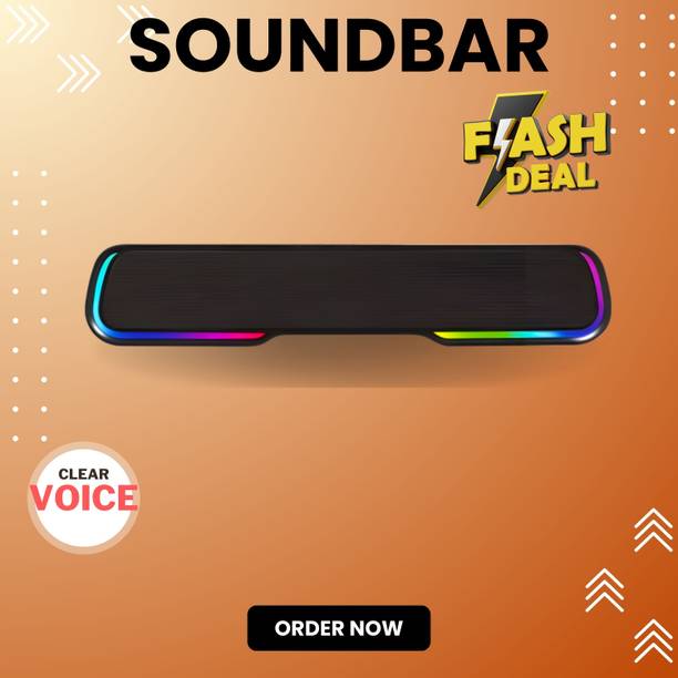 FRONY Bluetooth Soundbar Speaker 25W BTv5.1, AUX TF Card USB Upto 7 Hrs Playbacki478 25 W Bluetooth Soundbar