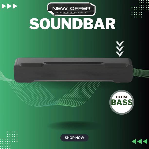 Clairbell Bluetooth Soundbar Speaker With 12H Playback HD Stereo for Phone/PC/TV/Laptop114 20 W Bluetooth Soundbar