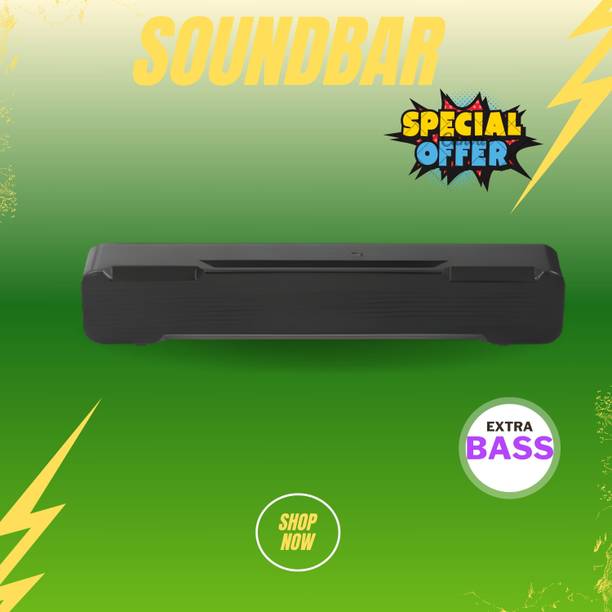 FRONY Bluetooth Soundbar Speaker With 12H Playback HD Stereo for Phone/PC/TV/Laptop426 20 W Bluetooth Soundbar