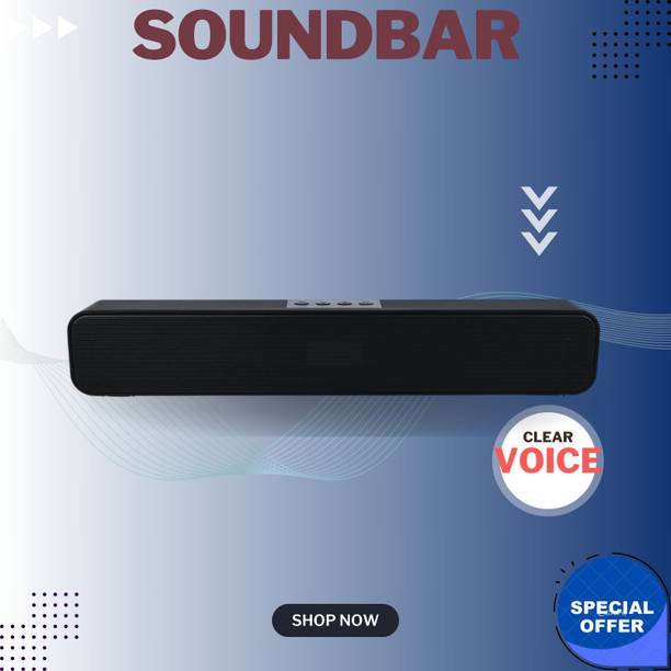 FRONY Bluetooth Soundbar Speaker 12Hrs Playback, HD Stereo for Phone/PC/TV/Laptopi377 20 W Bluetooth Soundbar