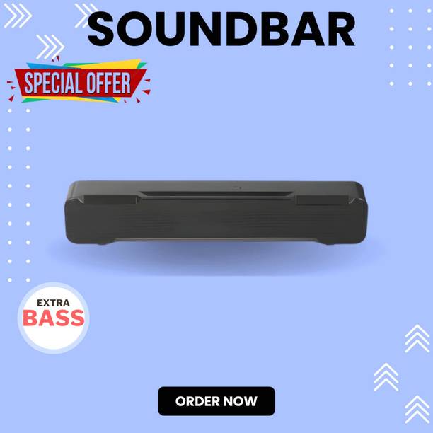 GUGGU Bluetooth Soundbar Speaker With 12H Playback HD Stereo for Phone/PC/TV/Laptop243 20 W Bluetooth Soundbar