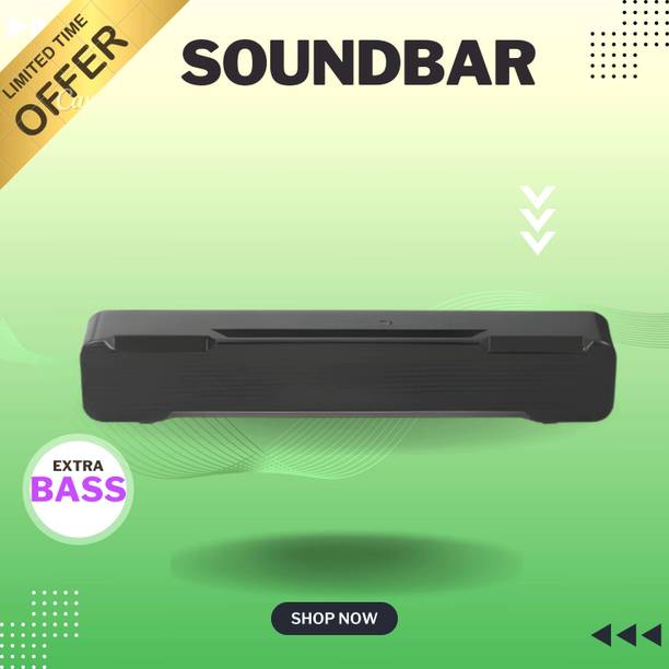 Clairbell Bluetooth Soundbar Speaker With 12H Playback HD Stereo for Phone/PC/TV/Laptop162 20 W Bluetooth Soundbar