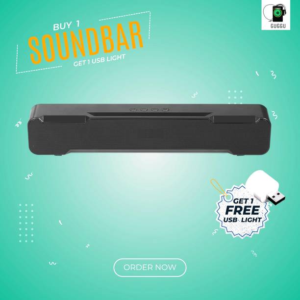GUGGU 20W Bluetooth Soundbar with 4 Hours Wireless Playback Bluetooth SpeakersYU80 20 W Bluetooth Soundbar