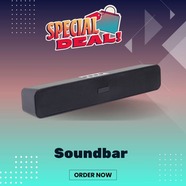 Clairbell Bluetooth Soundbar Speaker 12Hrs Playback, HD Stereo for Phone/PC/TV/Laptopi5 20 W Bluetooth Soundbar